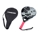 2021 New Professional Carbon Fiber Padel Tennis Racket Soft Face Paddle Tennis Racquet with Bag Cover
