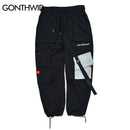 GONTHWID 2022 Pockets Cargo Harem Pants Mens Casual Joggers Baggy Tactical Trousers Harajuku Streetwear Hip Hop Fashion Swag