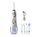 Irrigador Oral AZDENT HF-5/6, hilo Dental portátil de agua, hilo Dental recargable por USB, hilo dental con chorro de agua, depósito de agua con 5 puntas de chorro