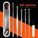 6Pcs/set Ear Wax Pickers Stainless Steel Earpick Wax Remover piercing kit  earwax Curette  Spoon Care Ear Clean Toolear cleaner