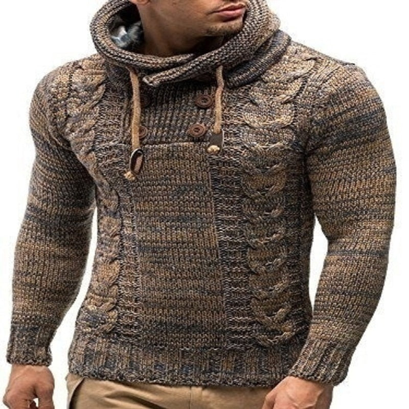 Suéteres de punto para hombre, blusa de manga larga con capucha, suéter para hombre, Otoño Invierno 2022, prendas de punto de talla grande para hombre, 3XL