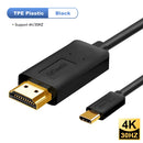 QGeeM USB C auf HDMI 4K 60Hz Kabel USB Typ C auf HDMI Adapter USB-C HDMI Thunderbolt 3 Konverter für MacBook Huawei Samsung S10