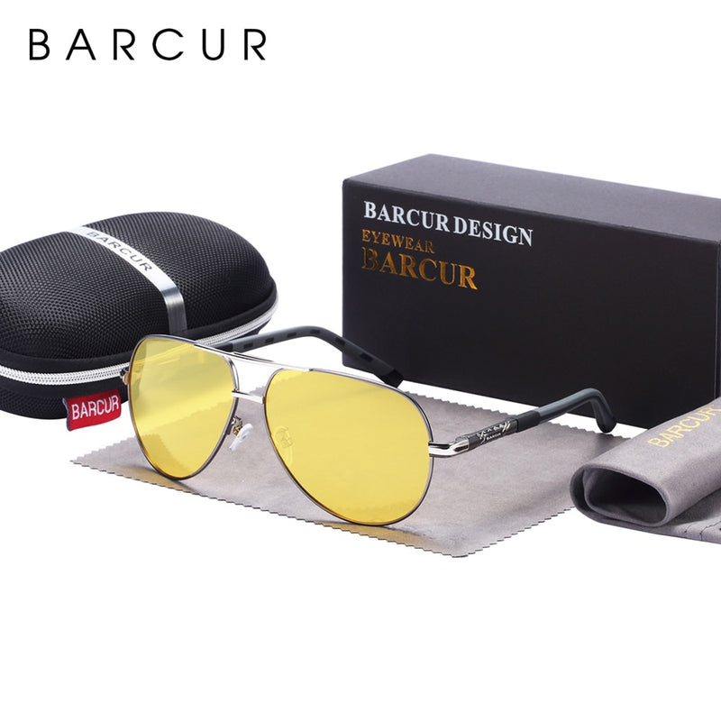 BARCUR Herren Sonnenbrille Polarisierter UV400-Schutz Autofahren Sonnenbrille Damen Herren Oculos de sol