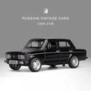 1/32 Russian LADA NIVA Alloy Model Car LADA 2106 Toy Diecasts Metal Casting Pull Back Music Light Car Toys For Children Vehicle
