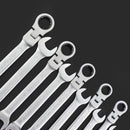 Combination Ratchet Wrench, with Flexible Head, Dual-purpose Ratchet Tool, Ratchet Combination Set. Car Hand Tools
