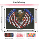 Huacan 5d Diamond Painting Kits Full American Flag Embroidery Eagle Mosaic Farmhouse Home Decor Handmade Gift