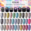 ROSALIND Gel Nail Polish Set Shiny Platinum Nails Art For Manicure Nail Gel Lak UV Colors Top Base Coat Primer Hybrid Varnishes