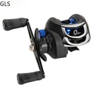 GLS Fishing Reel Left Right Hand Baitcasting Reel Adjustable Brake System 8kg Drag 7.2:1 Dual Brake System Reel 8KG Max Drag