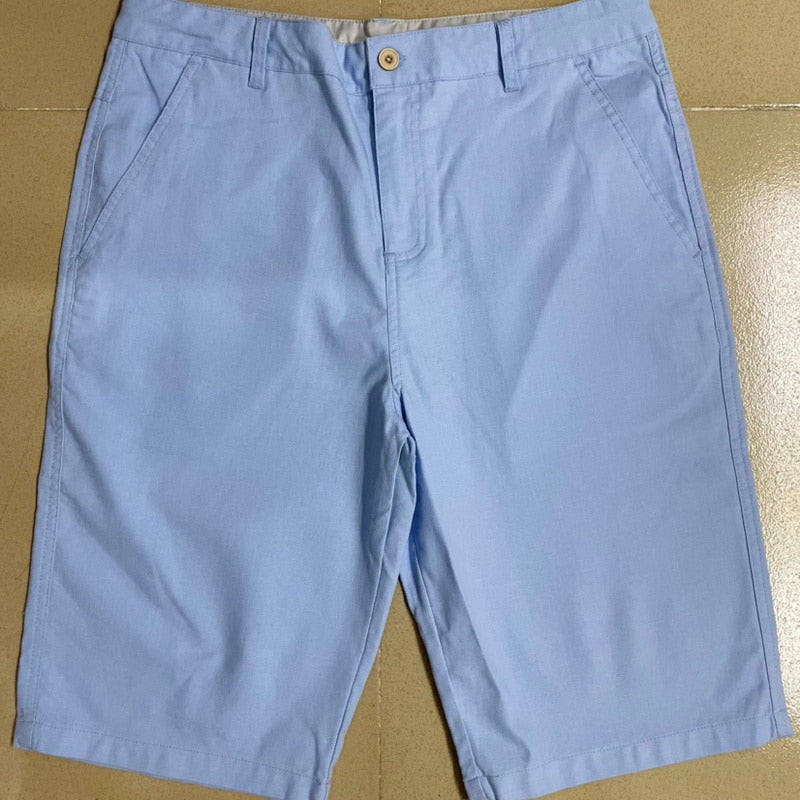 Pantalones cortos de lino nuevos de diseñador para hombre, pantalones cortos informales de playa para hombre, pantalones cortos Cargo sólidos de ocio salvaje para hombre, bermudas masculinas