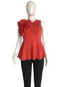 Women Summer Blouse Shirt Sleeveless Tank Tops Peplum Yellow White Black Elegant Modest Officewear Classy Female Spring Clothing