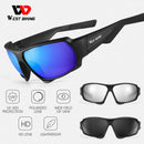 WEST BIKING Radsportbrille Herren Damen polarisiert UV 400 Brille Fahrradbrille Outdoor Sport Sonnenbrille Schutzbrille Fahrradbrille