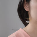 Lotus Fun The Moonlight Design Dangle Earrings Real 925 Sterling Silver Creative Handmade Fine Jewelry Earrings for Women Gift