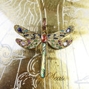 Pendant Golden Dragonfly,Spring Brand Jewelry Bohemia Playful 925 Sterling Silver Colourful Happy Gift For Women