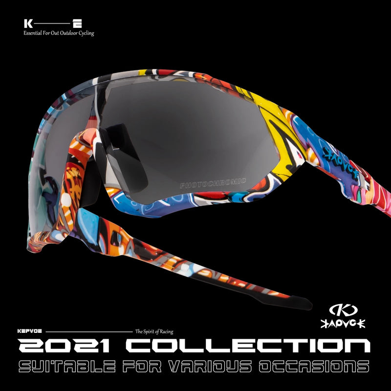 2022 Photochrome Fahrradbrille Gafas Ciclismo Angelsport Sonnenbrille MTB Fahrradbrille Fietsbril Brille Fahrradbrille