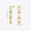 ENFASHION Hollow Link Chain Drop Earrings For Women Stainless Steel Bead Dangle Earings Fashion Jewelry 2020 Pendientes E201159