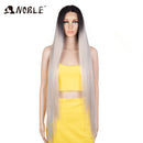 Noble Cosplay Wigs For Black Women Straight Synthetic Lace WIg 38 Inch Ombre Blonde Lace Wig Cosplay Blonde Synthetic Lace Wig