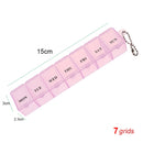 Tcare Travel Pill Organizer Moisture Proof Pills Box for Pocket Purse Daily Pill Case Portable Medicine Vitamin Holder Container