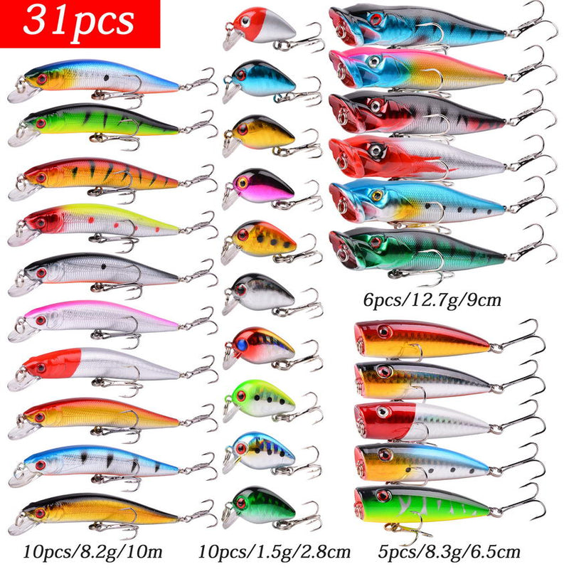 Aorace Fishing Lure Set Fishing Hard Bait Mini Minnow Floating Swing Crankbait Crazy Wobblers Artificial Bionic Crank Lures