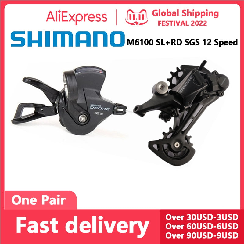 SHIMANO DEORE SLX XT XTR M6100 M7100 M8100 M9100 12s Shifter Lever Rear Derailleur 12S Groupset MTB Mountain Bike Groupset