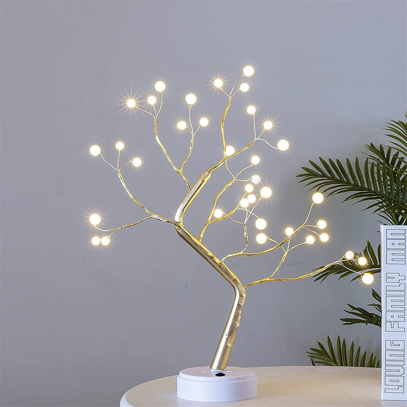 108led 36led 20led Festive Decoration Night Light Copper Wire Orchid Tree Branch Lamp for New Year Birthday Gifts Bedroom Decor
