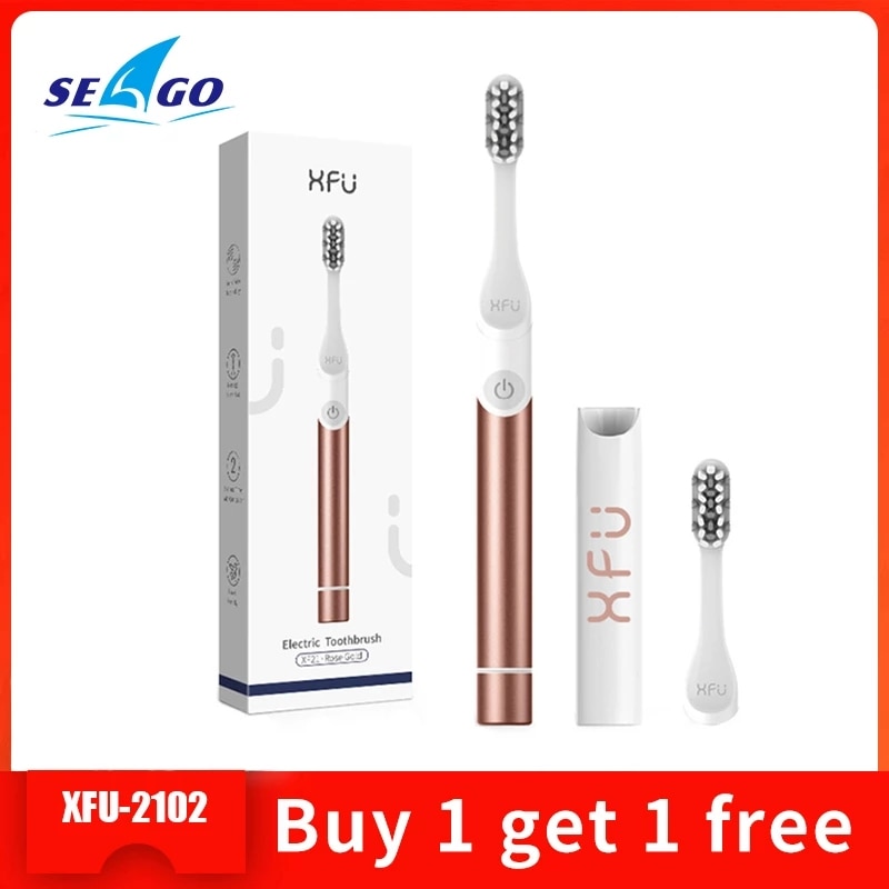 SEAGO Electric Toothbrush With Replacement Heads Adults Battery Sonic Teeth Brush Different Colors Oral Hygiene Brush