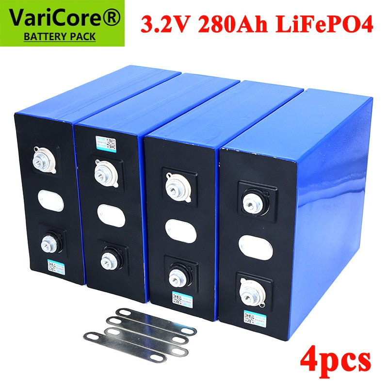 4 Uds VariCore 3,2 V 310Ah 280Ah 105Ah LiFePO4 batería 3C batería de fosfato de hierro y litio para 4S 12V 24V carrito de Golf yate solar RV