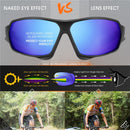 WEST BIKING Radsportbrille Herren Damen polarisiert UV 400 Brille Fahrradbrille Outdoor Sport Sonnenbrille Schutzbrille Fahrradbrille