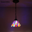 Vintage Tiffany Pendelleuchten Mittelmeer Barock Buntglas Hängelampe Led Küchenleuchten Home Loft Decor