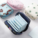 Damen kleines Kosmetiktaschen-Set Reißverschluss Mädchen Mini-Binden Make-up Lippenstift Taschen Reise Kopfhörer Münz-Organizer Beutel