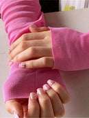 Summer Women T Shirt Girls T-Shirt Woman Clothes Tops Cotton Slim Tshirt Female Long Sleeve Crop Top Spring Tee Sexy Canale Y2k