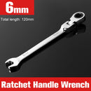 Combination Ratchet Wrench, with Flexible Head, Dual-purpose Ratchet Tool, Ratchet Combination Set. Car Hand Tools