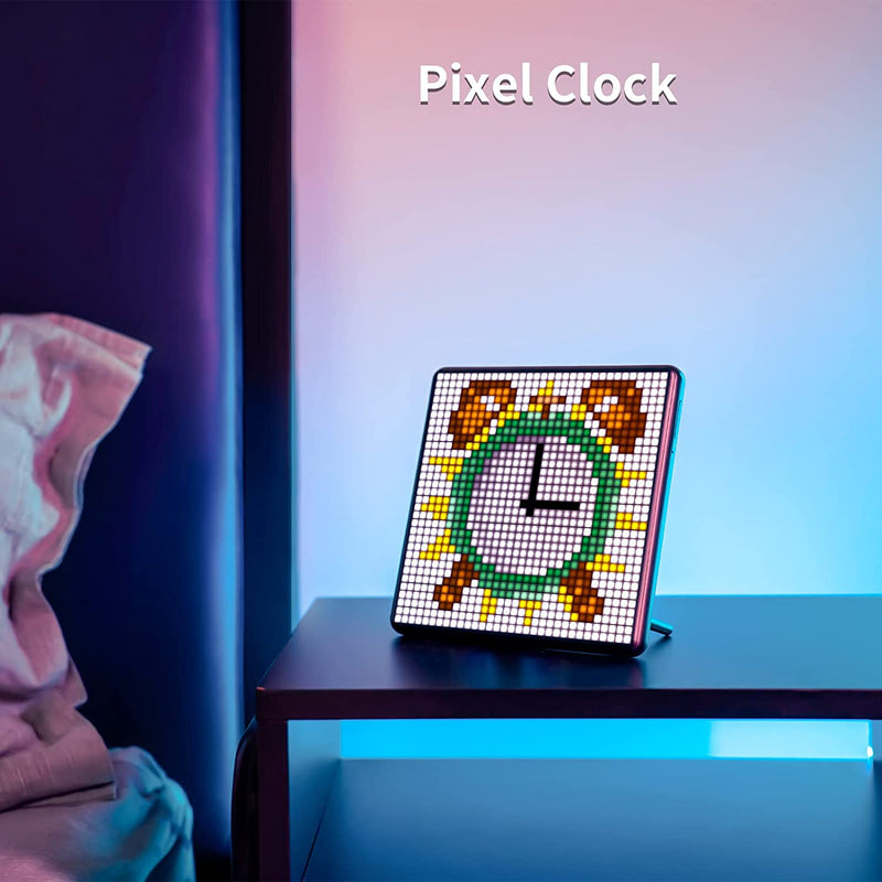 Marco de fotos Digital Divoom Pixoo Max con tablero de pantalla LED programable de arte de 32*32 píxeles, regalo de Navidad, decoración de luz del hogar