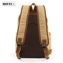 TANGHAO Canvas Backpack Unisex Vintage Casual Rucksack 17inch Laptop Backpack W/ USB Charging Port Schoolbag Student Mochia