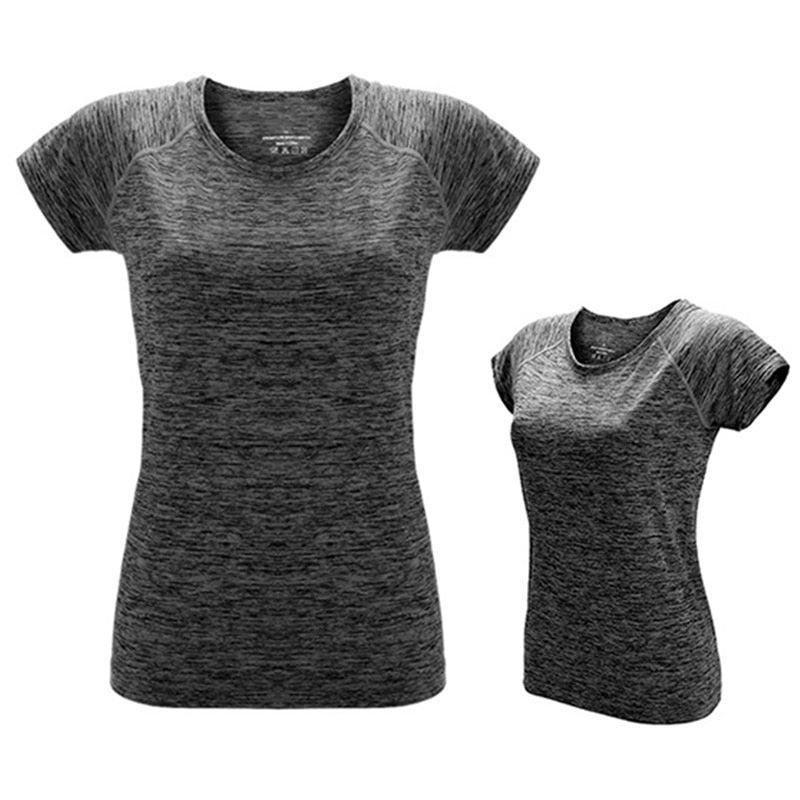 VEAMORS Damen Quick Dry Sport Yoga Shirt Kurzarm Atmungsaktive Übungen Tops Fitnessstudio Laufen Fitness T-Shirts Sportbekleidung