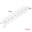 Tcare Travel Pill Organizer Moisture Proof Pills Box for Pocket Purse Daily Pill Case Portable Medicine Vitamin Holder Container