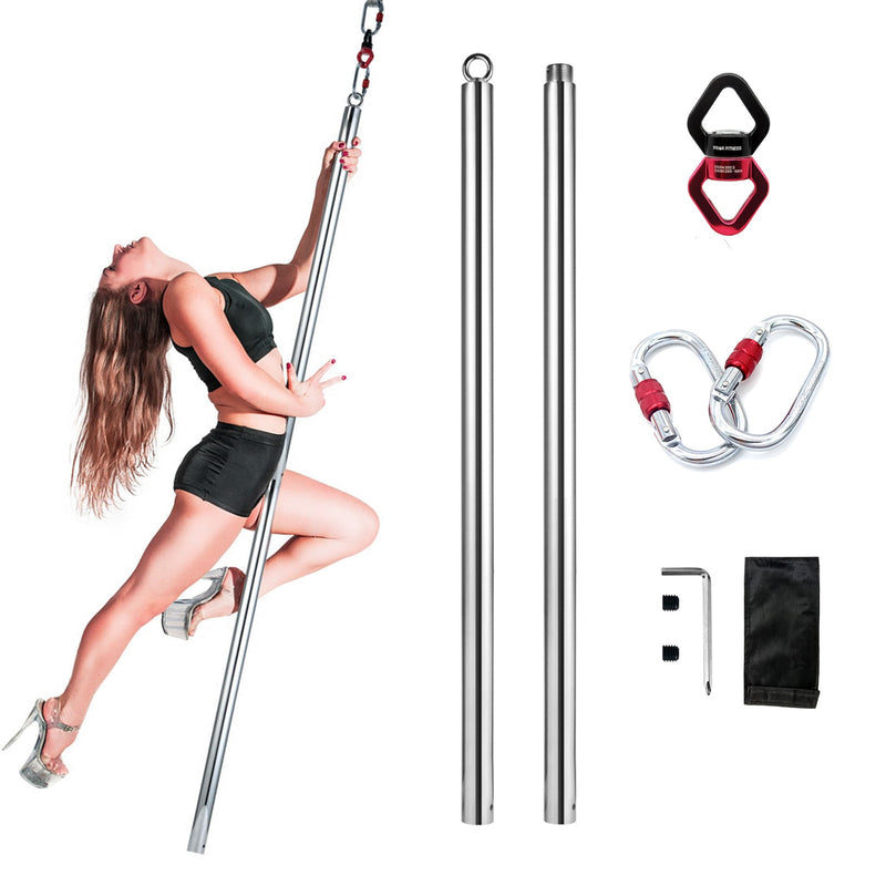 45mm Professional Golden Stripper Pole Dance Spin Pole Abnehmbarer Home Fitness Übungstraining Pole D POLE Kit Freeshipping