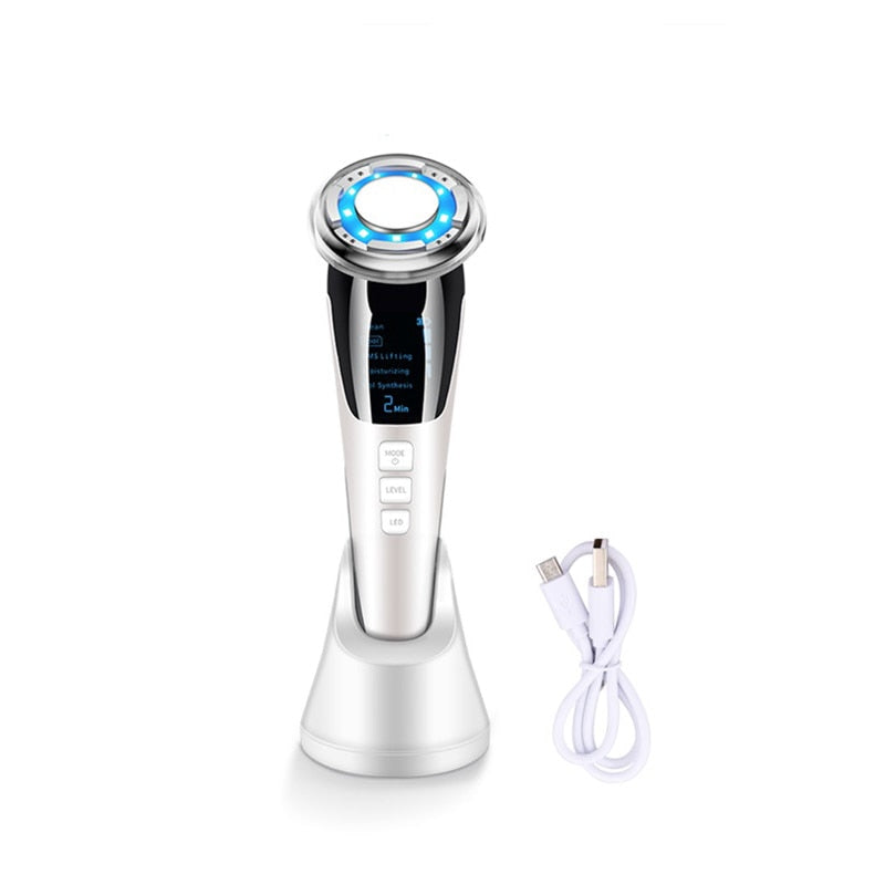 EMS LED Photonentherapie Sonic Vibration Faltenentferner Hot Cool Treatment Anti Aging Skin Cleansing Rejuvenation Machine