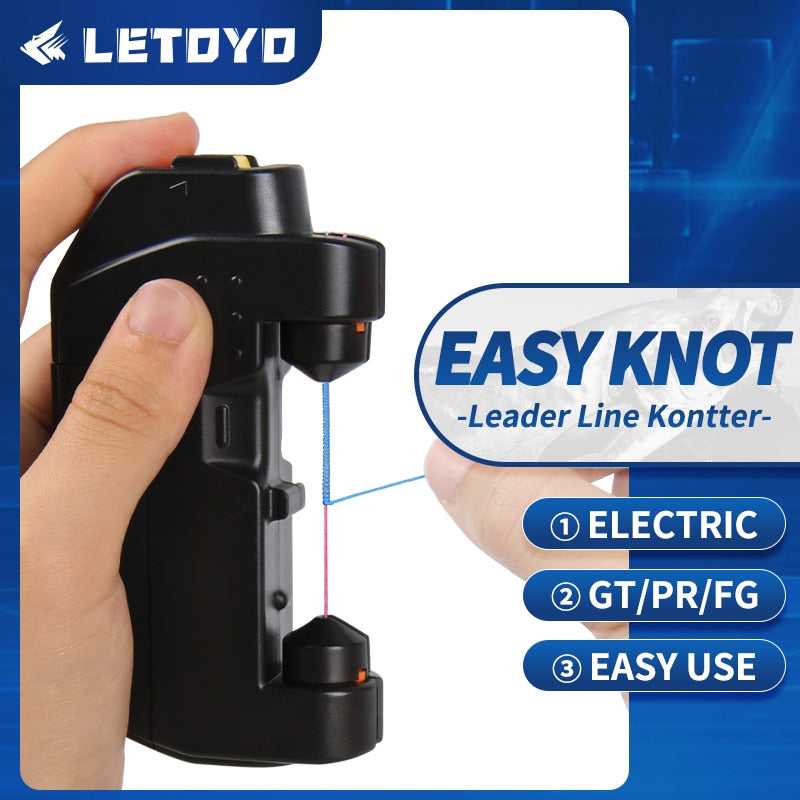 LETOYO Knotter KNOT ASSIST GT/PR/FG Knot Knotting Machine Fishing Bobbin Winder Fishing Line Tools Fishing Goods Equipment