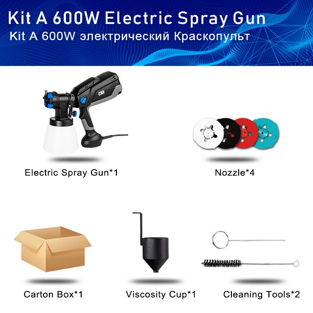 PROSTORMER 600W Electric Spray Gun,1000ml Paint Sprayer Easy Spraying