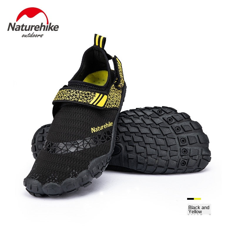 Naturehike Non-slip Wading Upstream Beach Shoes Thickened Rubber Sole Anti-skid Wear-resistant Bottom Drain Hole Design Shoe