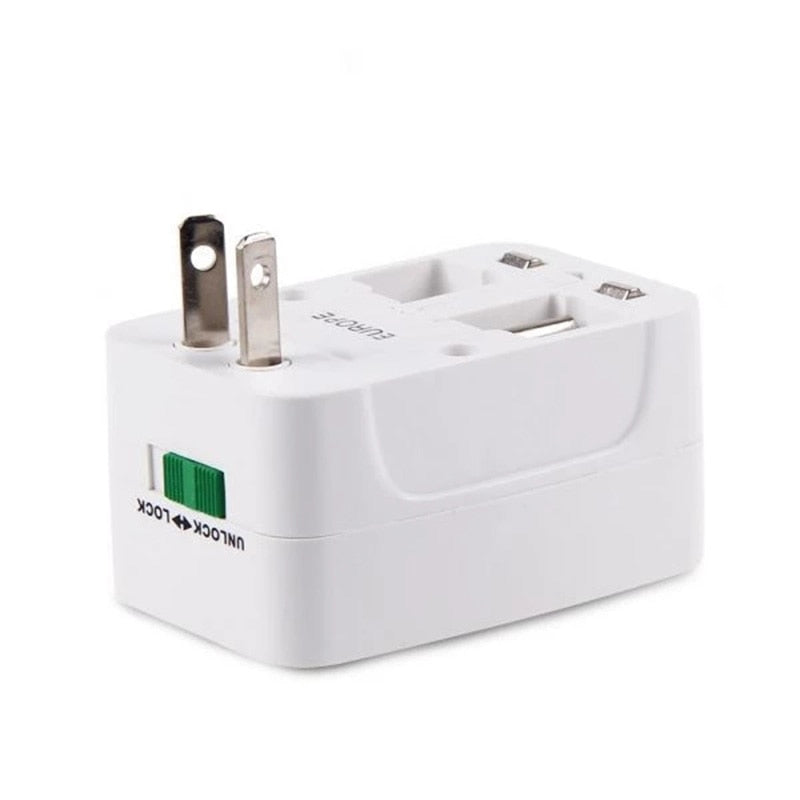 Multifunction Travel Plug Adapter All In One Converter Charger Worldwide Universal US UK AU EU Electrical USB Power Plug Adapter