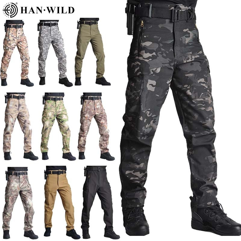 Tactical Pants Camouflage Military Pants Casual Combat Cargo Pants Water Repellent Ripstop Men&