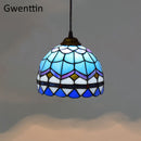 Vintage Tiffany Pendelleuchten Mittelmeer Barock Buntglas Hängelampe Led Küchenleuchten Home Loft Decor