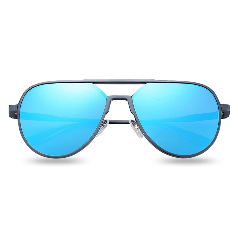 Barcur Oversize-Aluminium-Sonnenbrille Herren polarisiert Trending Styles Sonnenbrille Herren Antireflex-Oculos mit Box-Geschenk