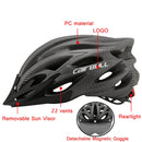 Ultraleichter Fahrradschutzhelm Outdoor Motorrad Fahrrad Rücklicht Helm Abnehmbares Visier Mountain Road Bike Helm
