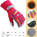 GOBYGO Men Women Children Ski Gloves Waterproof Warm Cycling Hockey Gloves Winter Sports Skiing Snowboard Gloves