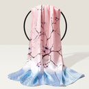 100% Silk Scarf Women Luxury Headscarf Print Long Natural Silk Shawls Foulard Femme Thin Satin Neck Scarf Real Silk Scarves
