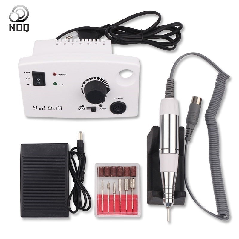 Taladro de uñas de 30W/35W, equipo profesional de 35000RPM, accesorios para uñas, herramientas para manicura, lima de uñas, cortador, removedor de Gel