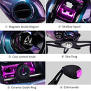 Fishing Baitcasting Reel All Metal Spool 18+1BB 10kg/22LB Max Drag Force Speed Ratio 7.2:1 Magnetic Metal Casting Fishing Reel