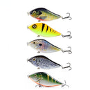 5pcs/Lot 10cm 45g Bionic Jerkbait Lures Slow Sinking NO. 2 Hooks Fit Ocean Lake River With 3D Eyes  For Pike Muskie Troute Shad